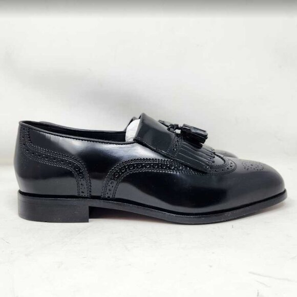Men\'s 11 EEE X-Wide Florsheim Lexington black wingtip loafers dress shoes 17073
